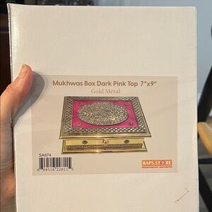 Gold and Pink Mukhwas Box